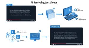 AI Removing text Videos
