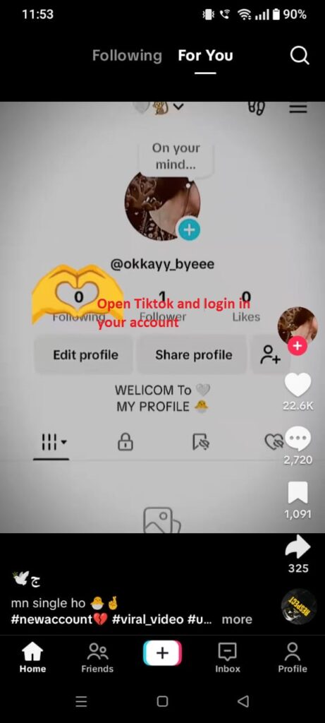 open tiktok