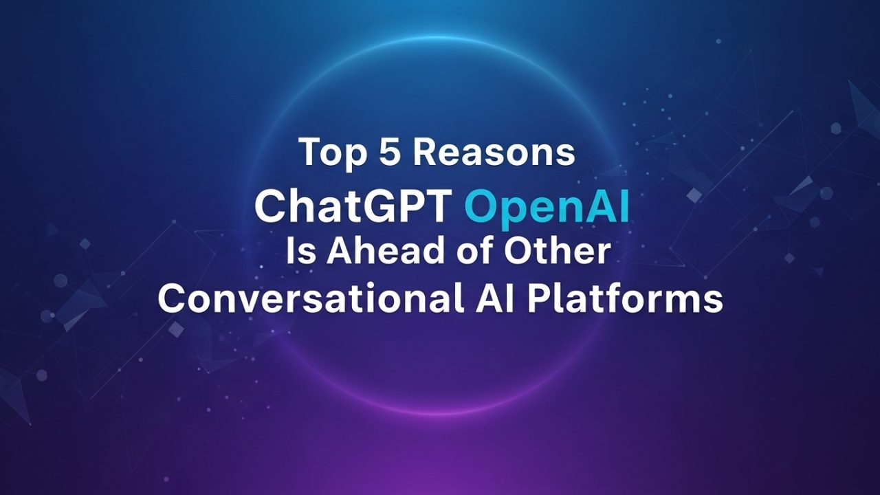 ChatGPT OpenAI leading conversational AI innovation with advanced natural language understanding and human-like responses 2025 comparison.”